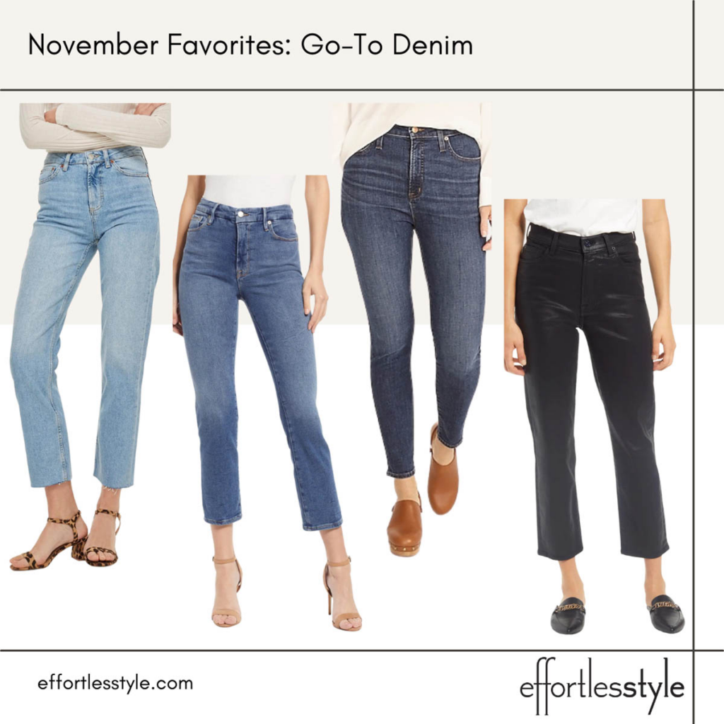 November Favorites Our Favorite Fall Denim Go-To Denim Brands for Fall