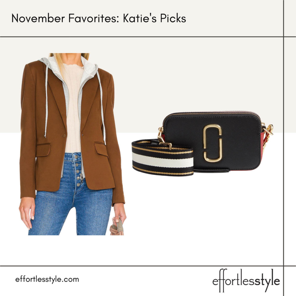 November Favorites Brown Dickie Blazer Women's Hooded Blazer Fall Bag