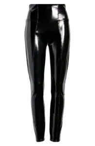 Spanx Faux Patent Leather Leggings How to Wear Spanx Faux Leather