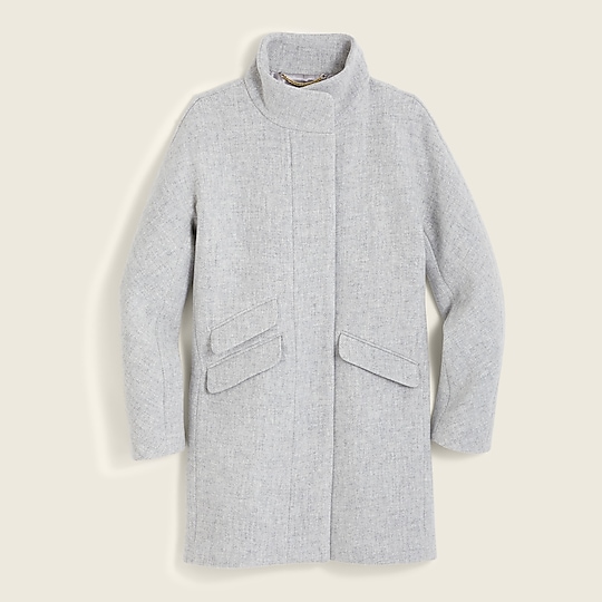 3 Ways to Style a Winter Coat J. Crew Cocoon Coat Grey Classic Coat