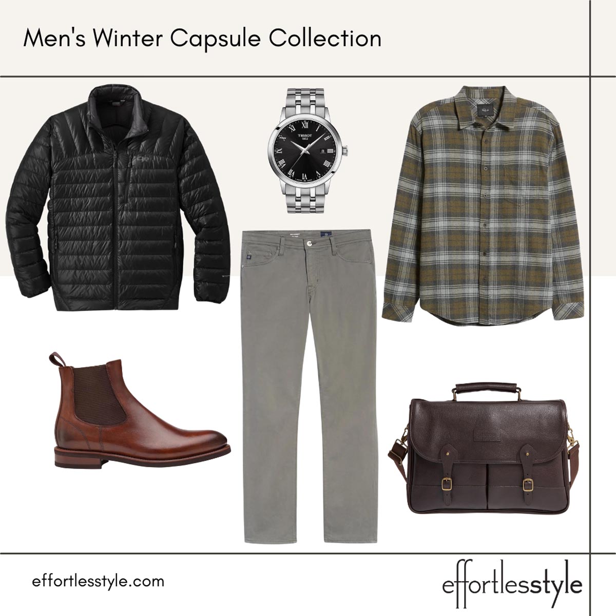 Men's Winter Capsule Collection flannel shirt looks flannel shirt outfits for men flannel shirt style inspiration for guys flannel shirt and boots flannel shirt and chinos boots and chinos