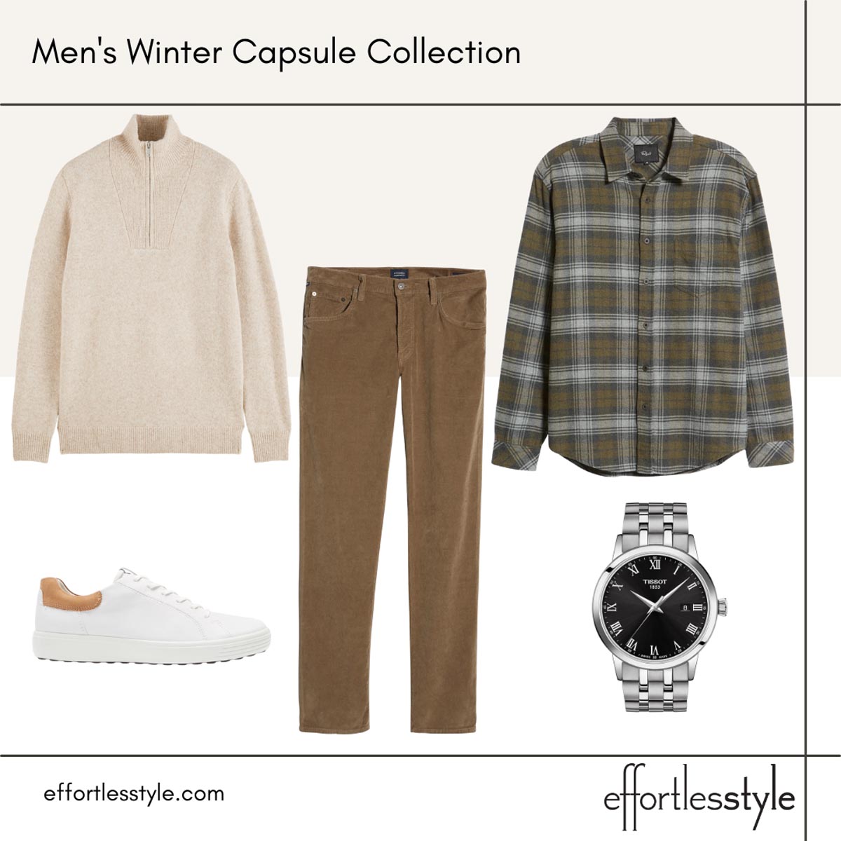 Men's Winter Capsule Collection Styled Looks pullover pullover sweater looks for guys pullover sweater outfit ideas for men pullover sweater with corduroy pants