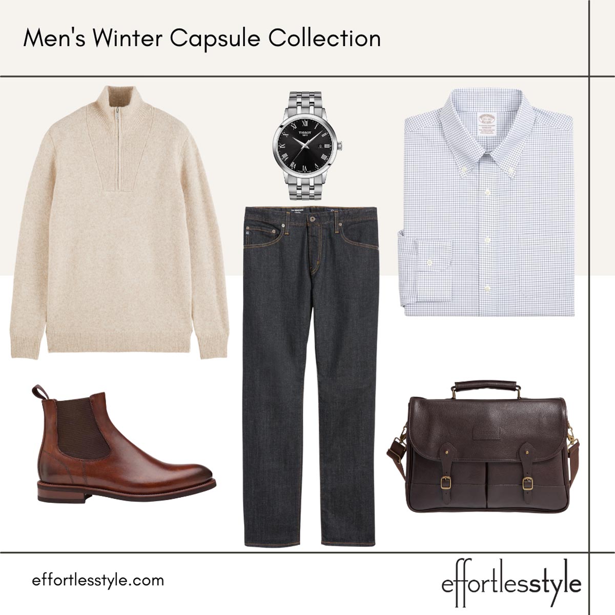 Men's Winter Capsule Collection Styled Looks pullover pullover sweater looks for guys pullover sweater outfit ideas for men pullover with jeans and button-down for men