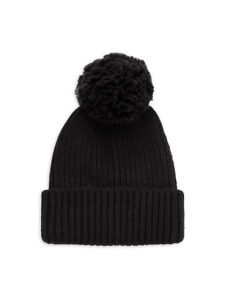 Winter Styling Tips Go-To Hats Ugg Rib-Knit & Faux Fur Pom-Pom Beanie