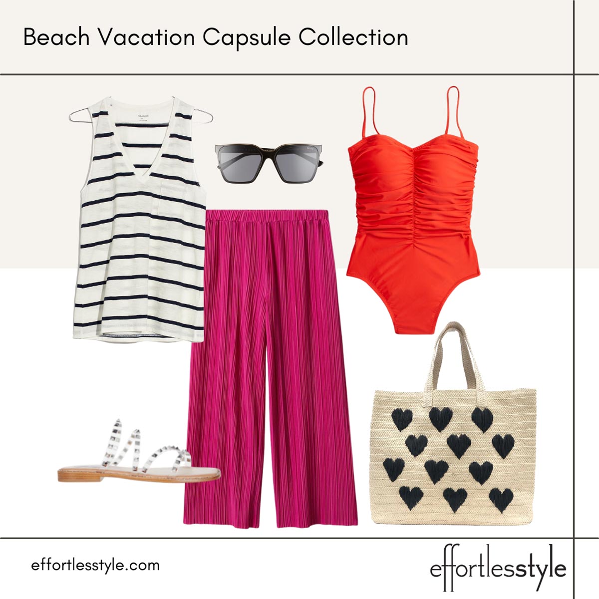 styled looks how to wear palazzo pants with swimsuit what to wear to lunch at the beach what to wear from the beach to restaurant fun tote bag for beach