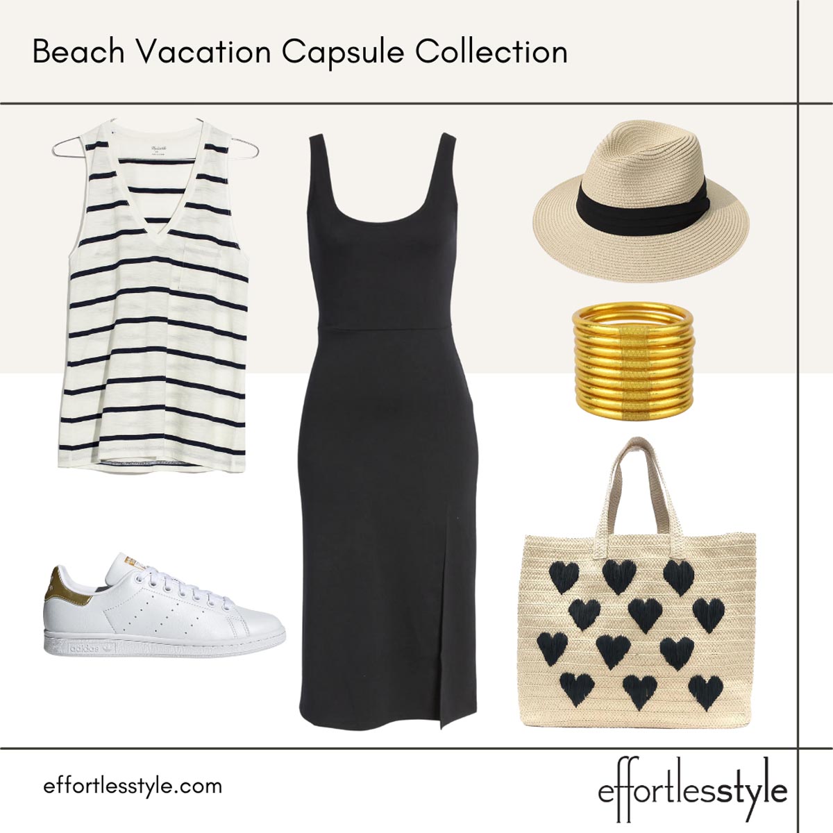 styled looks midi dress how to wear sneakers with a dress sneakers with a midi dress beach hat summer fedora reasonably priced fedora packable Beach hat