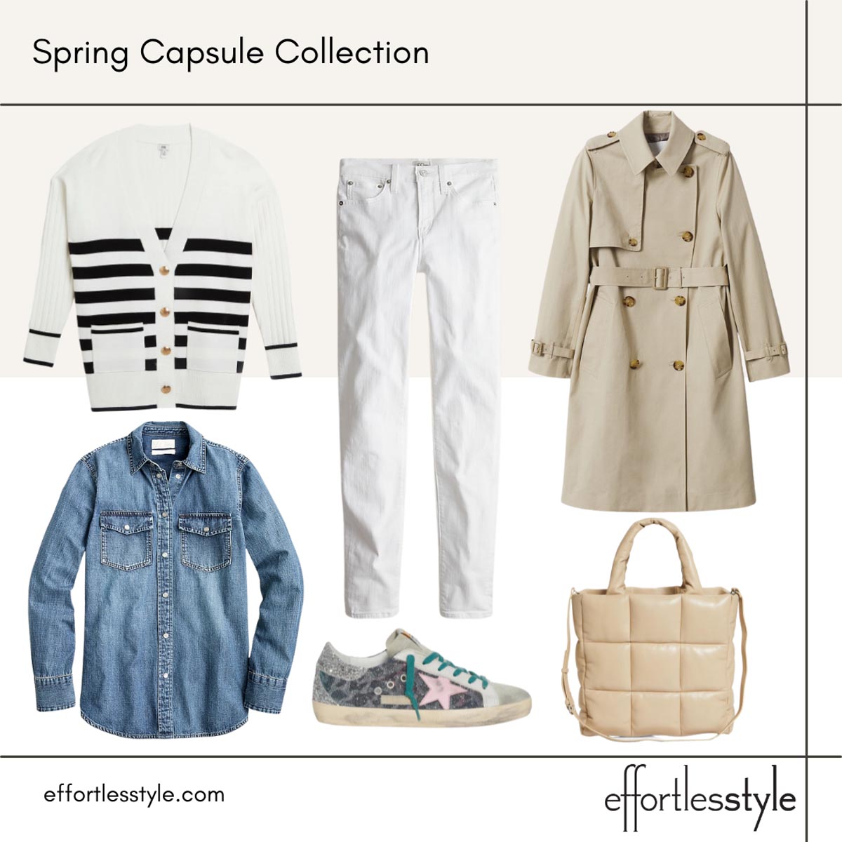 good striped cardigan for spring black and white looks for spring how to mix patterns how to style white jeans in early spring trench coat looks