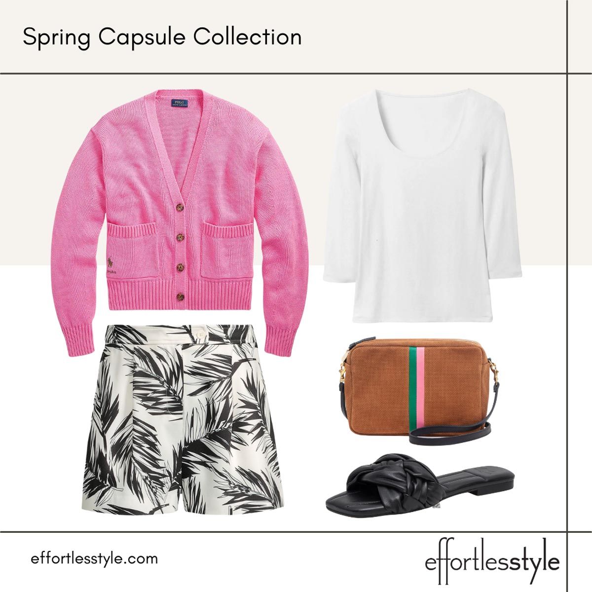 how to style shorts in the spring how to wear shorts for spring how to add a pop of color to black and white look