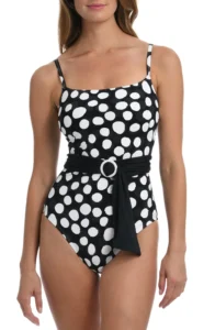 black and white spring trend black and white swimsuit polka dot bathing suit cute one piece bathing suit good one piece swimsuit