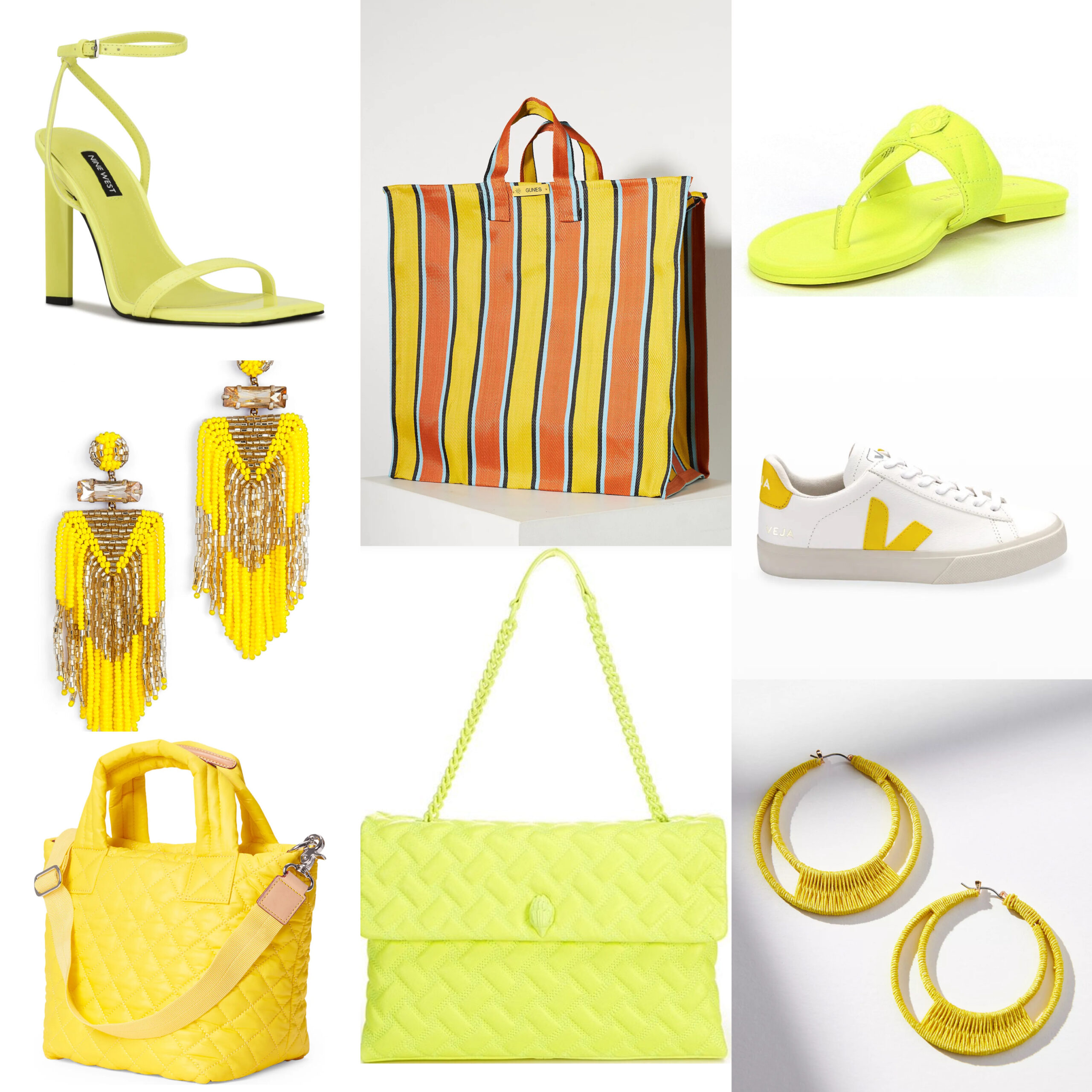 Spring Trend Update: Solar Colors accessories solar colored accessories yellow accessories neon yellow accessories yellow shoes yellow bags