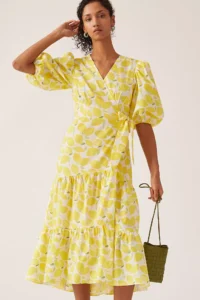 lemon patterned dress how to wear yellow this summer yellow dress for summer