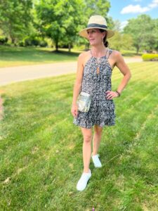 how to style a dress with sneakers what to wear to an outdoor concert styled looks for outdoor concert summer style inspiration