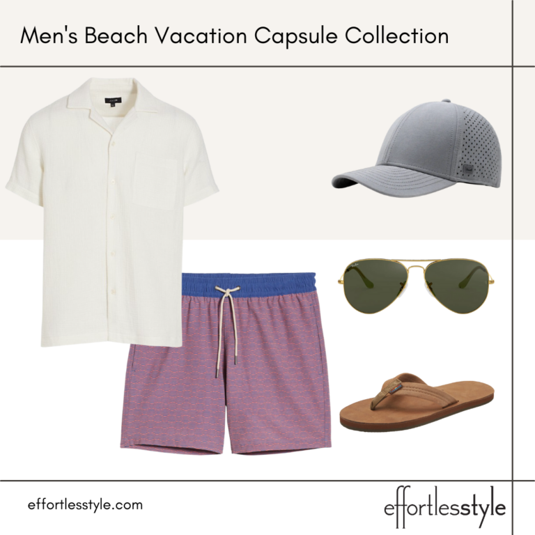 Men’s Beach Vacation Capsule Styled Looks