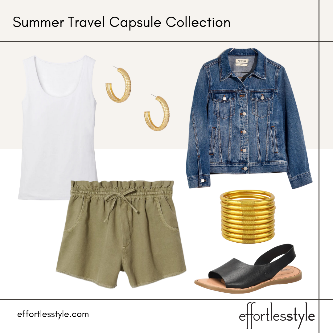 scoopneck tank and pull-on shorts how to style pull-on shorts how to style olive green in the summer pretty sandals for walking