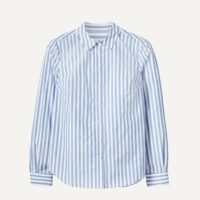 Summer Travel Capsule Styled Looks - Part 1 striped button-up shirt high quality button-up shirt affordable button-up shirt