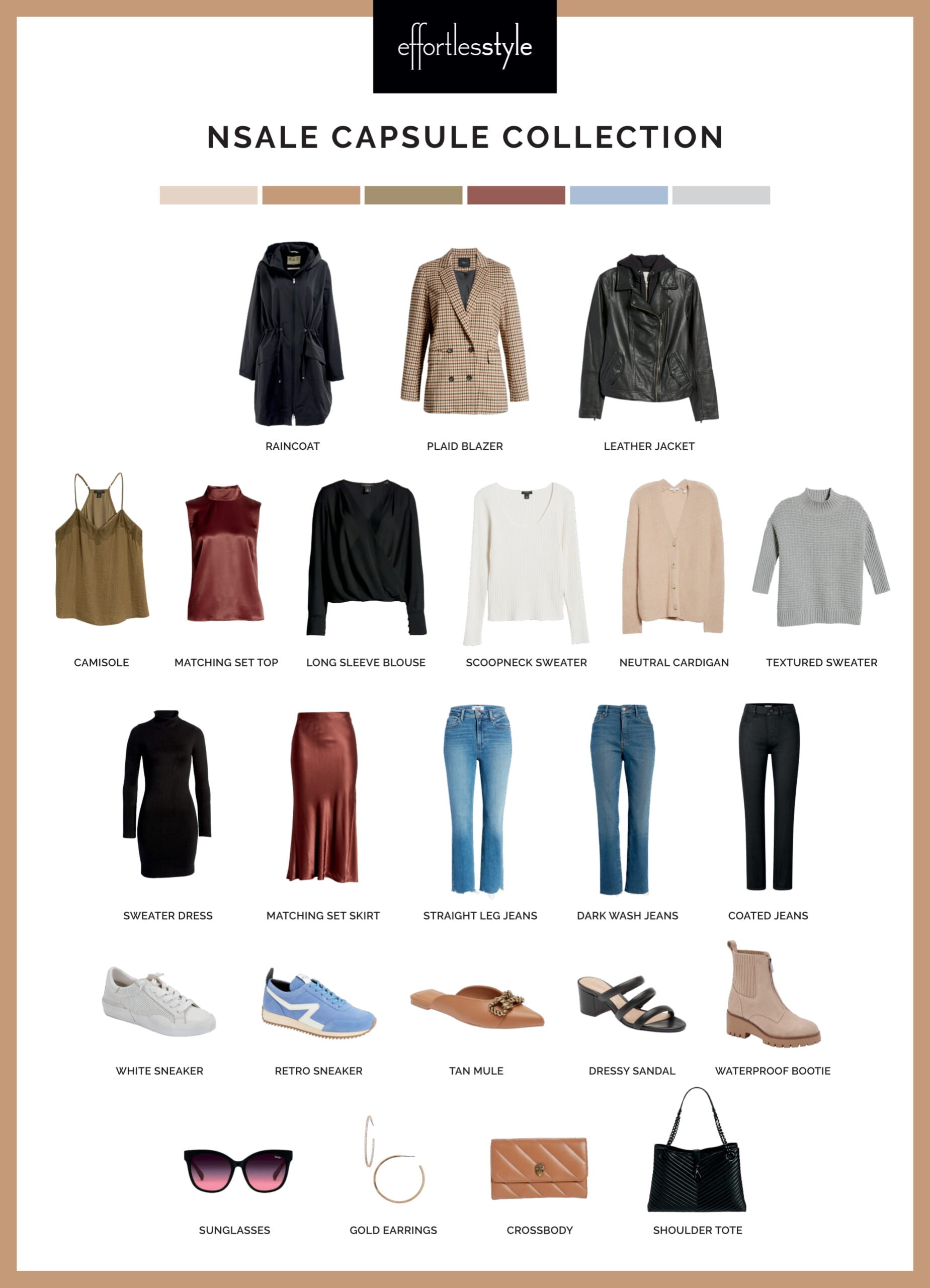 Sale Capsule Collection Nordstrom Anniversary Sale early fall capsule wardrobe what to buy from the Nordstrom Sale for fall