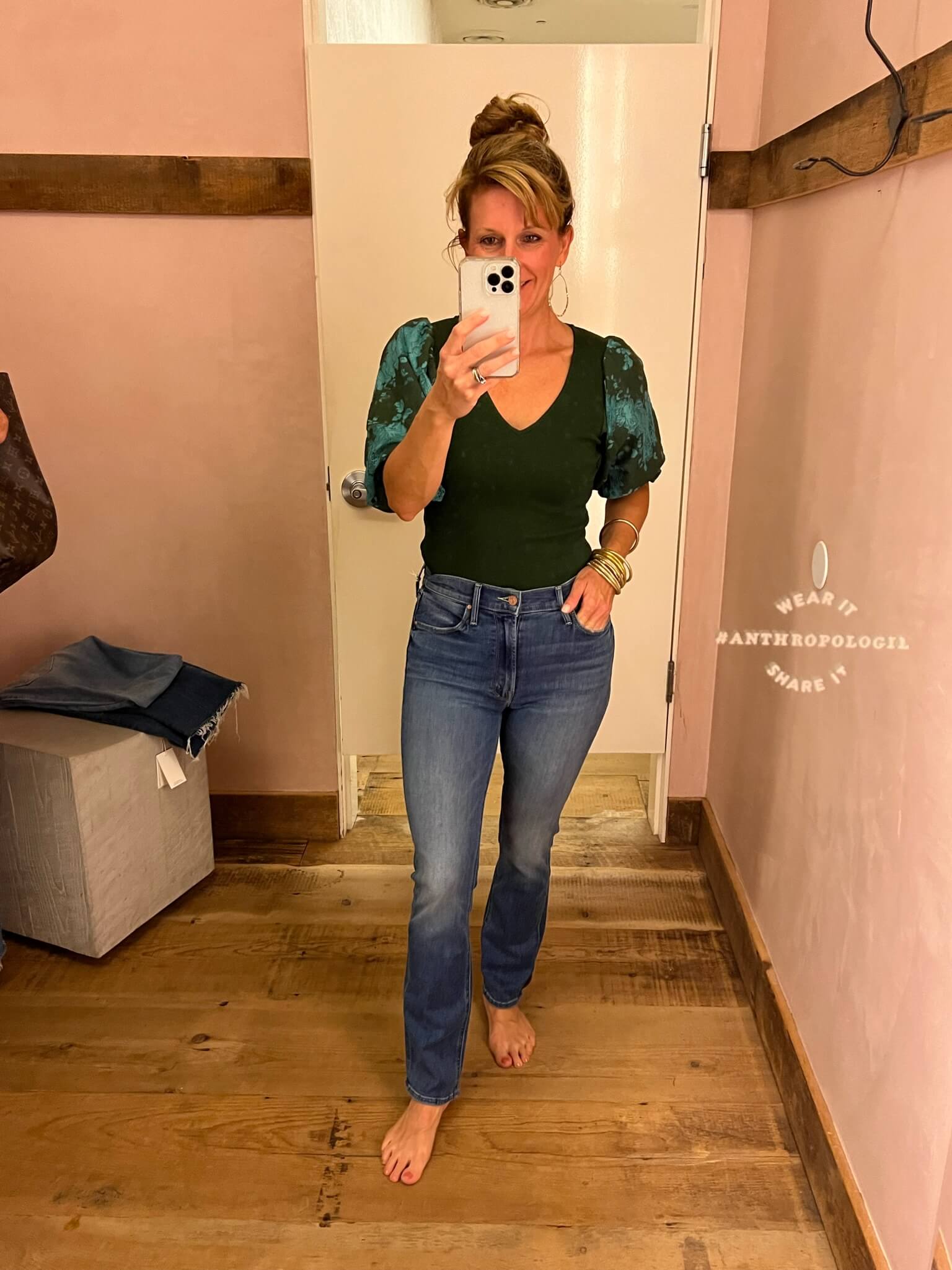 The Best Fall Pieces At Anthropologie high waisted straight leg denim dressy jeans for fall how to style high waisted straight leg denim how to wear straight leg jeans
