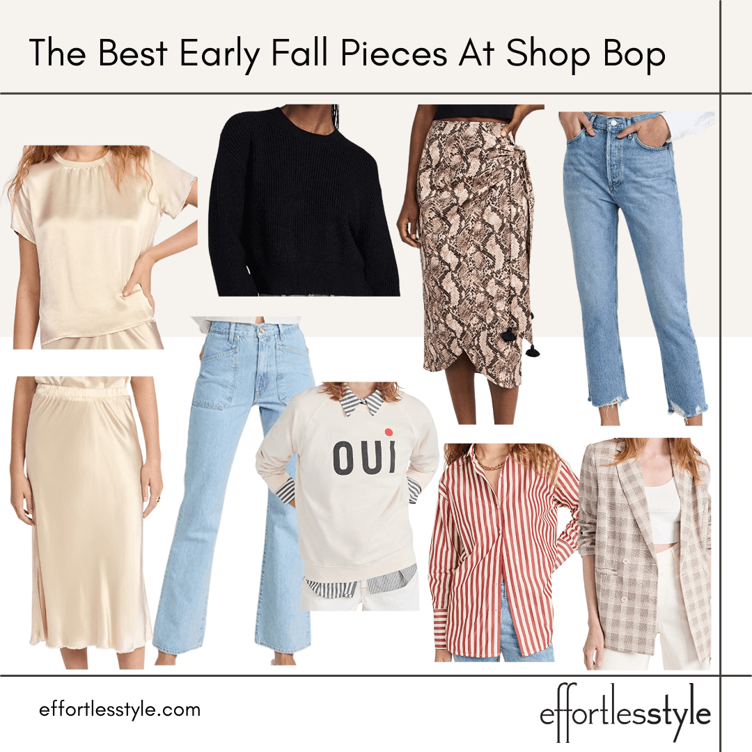 The Best Early Fall Pieces At Shop Bop shopping for fall good pieces for early fall transitioning your closet to early fall Nashville personal stylists