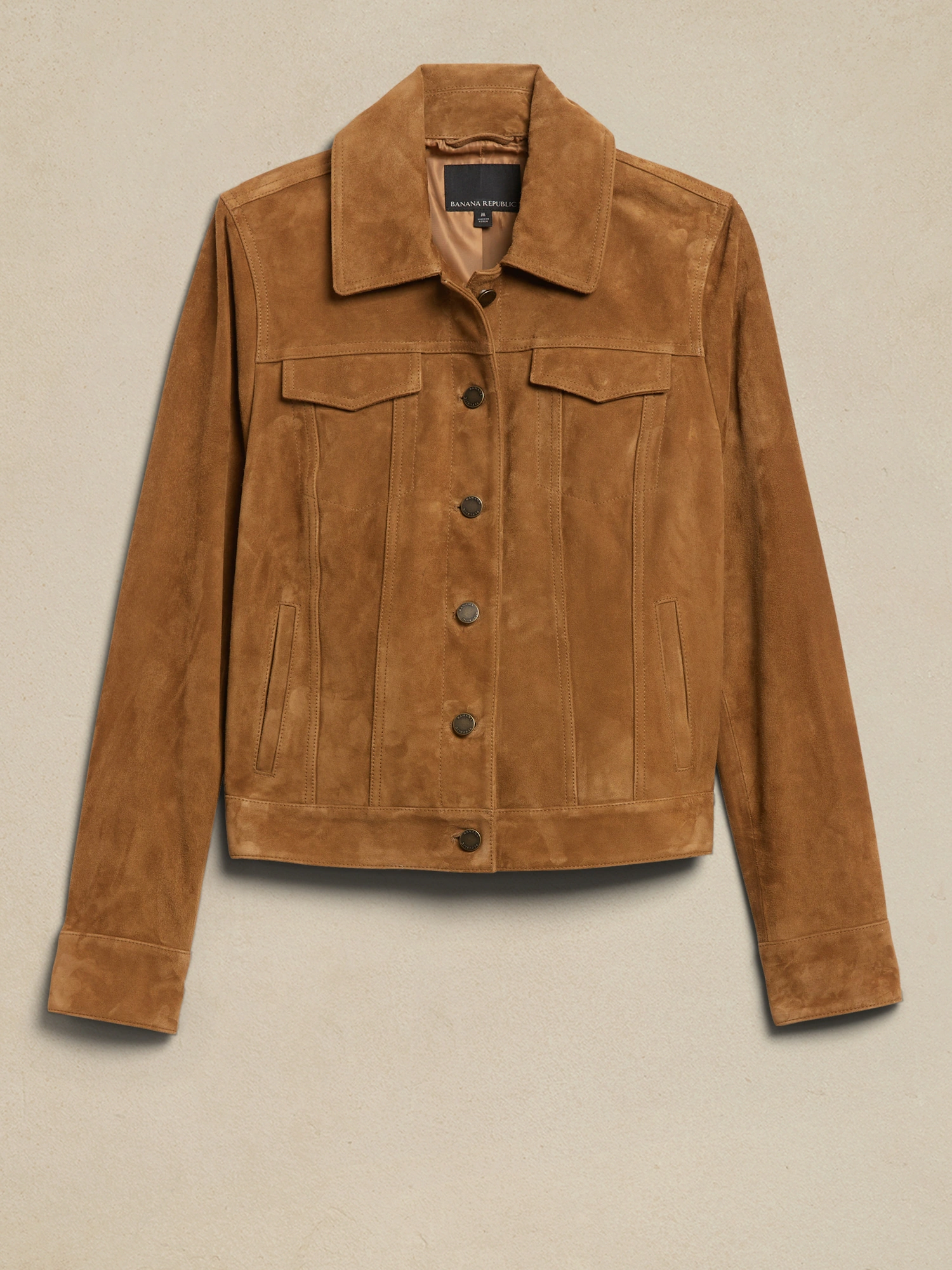 Splurgeworthy Pieces For Fall At Banana Republic suede trucker jacket classic jackets to keep forever what jackets are worth investing in personal stylists talk investing in clothes