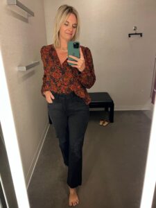 October Favorites From Our Nashville Personal Stylists floral blouse for fall how to wear a blouse with jeans blouse for thanksgiving what to wear to thanksgiving dinner
