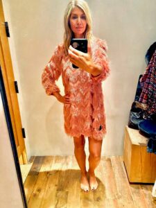 The Best Holiday Pieces At Anthropologie fringed chevron dress how to wear pink for the holiday season cocktail dresses for holiday parties nashville stylists share favorite holiday attire