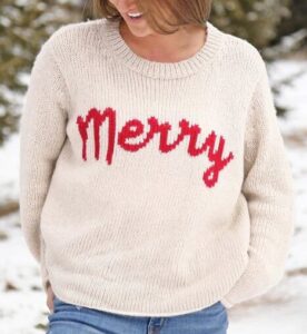 holiday crewneck sweater fun sweater for the holidays festive sweater for Christmas Christmas spirit clothes