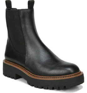black lug sole waterproof Chelsea boot high quality waterproof bootie affordable waterproof Chelsea boot