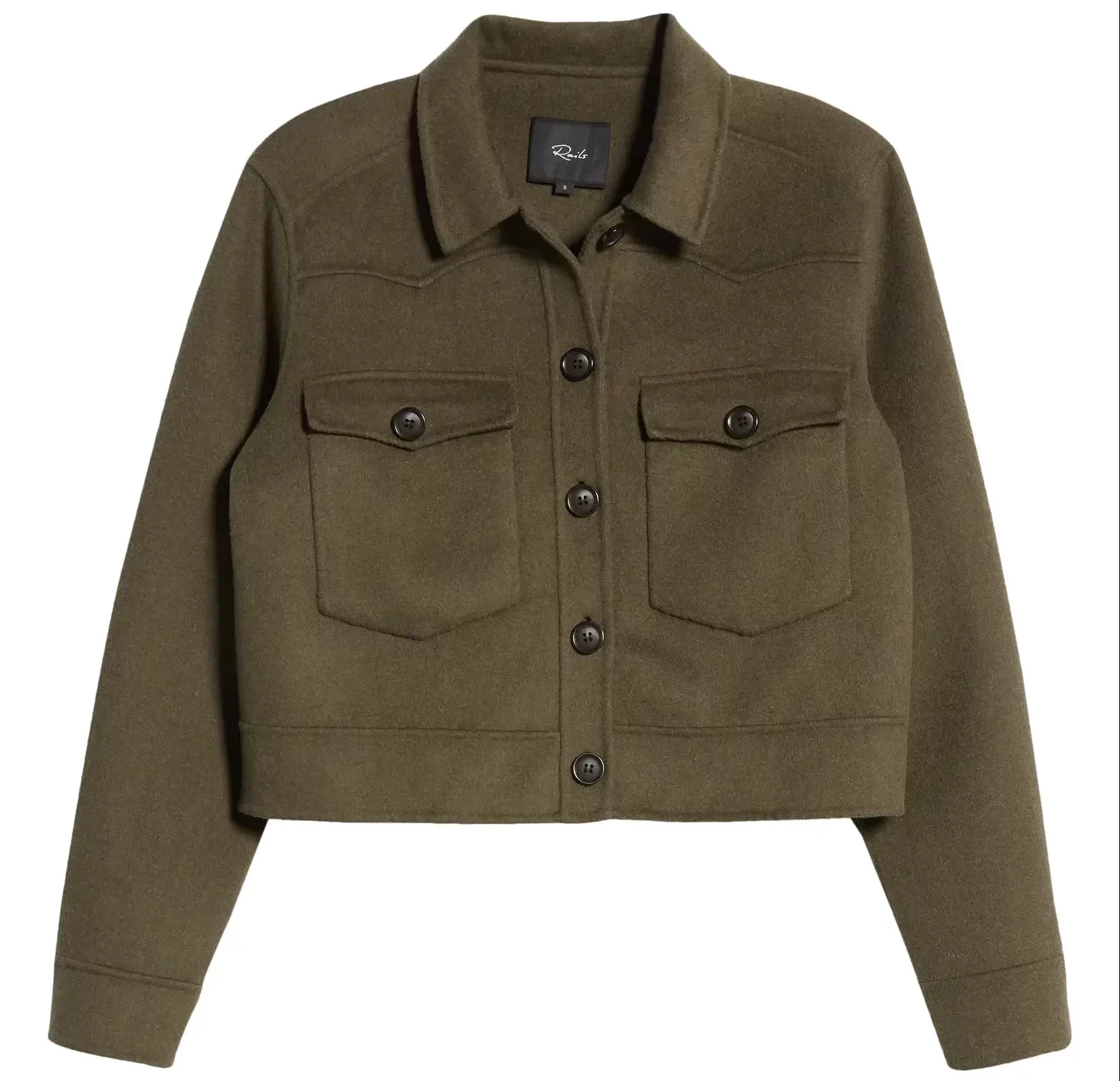 Stylist Pick Of The Week Round Up cropped shirt jacket fun jacket for winter Nashville stylists share favorite winter pieces personal stylists share favorite winter jackets 