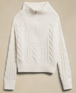Stylist Pick Of The Week Round Up neutral half zip sweater quality sweater for winter Nashville stylists share favorite winter sweater personal stylists share favorite neutral sweater for winter