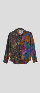 How To Wear Our Winter Capsule Wardrobe - Part 1 Printed Blouse colorful blouse for winter silk blouse for winter personal stylists share printed blouse for winter capsule wardrobe