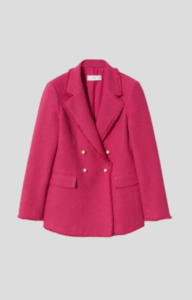 How To Wear Our Winter Workwear Capsule Wardrobe - Part 1 Statement Blazer how to add pink to your winter wardrobe personal stylists share tips on wearing pink this winter Nashville area stylists share must have pieces for winter
