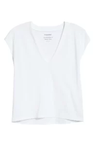 Mid Rise V-Neck Tee the best quality white tee shirts nashville stylists share their favorite white tee shirts personal stylists share the best white tee shirts closet must haves the best year round pieces of clothes to have in your closet