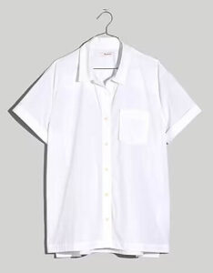 Five Things We Are Loving At Madewell Poplin Short Sleeve Button-Up Shirt