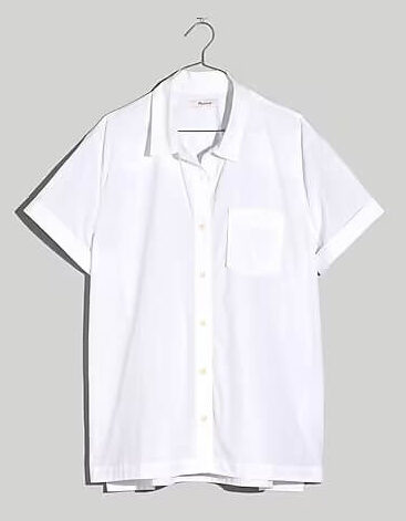 Poplin Short Sleeve Button-Up Shirt spring essentials must have pieces for your closet for spring the best short sleeve button-up shirts personal stylists share pieces they love for spring