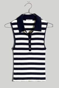 Five Things We Are Loving At Madewell Striped Polo Sweater Tank