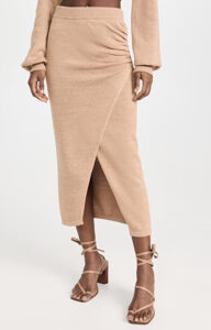 Five Things We Are Loving At Shopbop Knit Sweater Wrap Midi Skirt