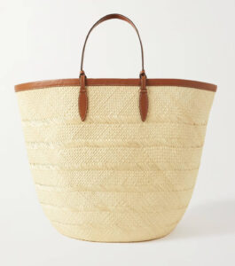 Style Picks ~ Dana's Favorite Things For Spring Leather Trimmed Raffia Woven Tote