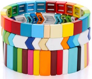 March Favorites From Our Nashville Personal Stylists Rainbow Enamel Tile Bracelets