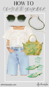 Nashville Personal Stylists - How To Complete Your Look How To Accessorize A Top & Denim Shorts personal stylists share the best summer accessories nashville stylists share fun summer accessories the best summer accessories how to use colorful accessories how to style colorful accessories