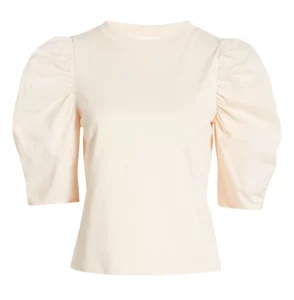 Stylist Pick Of The Week Round Up Ruched Sleeve Elevated Tee