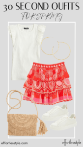 30 Second Outfits Tiered Ruffle Skirt