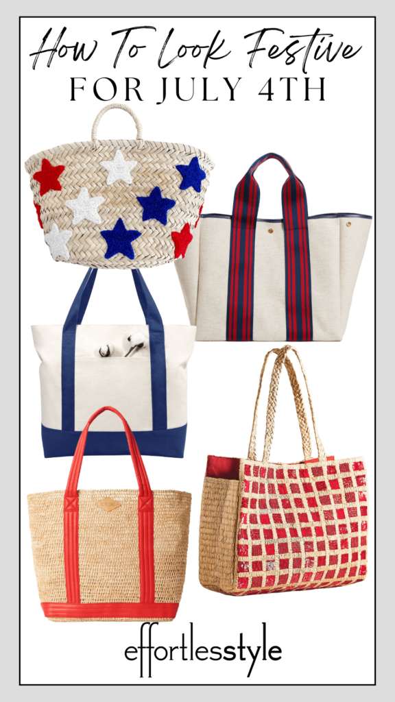 How To Look Festive For July 4th Bags For July 4th