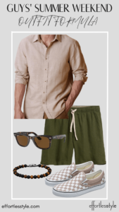 Guys' Summer Weekend Outfit Formula Casual Guys' Summer Weekend Look what to wear to grill out this summer what to wear for summer weekend get togethers nashville stylists share summer style inspiration for the guys