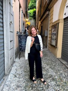How To Pack For A European Vacation Black Halter Tank & Black Ankle Pants how to wear black and white this summer the best cardigan for travel how to layer for your summer travels how to wear all black this summer the best bag for traveling