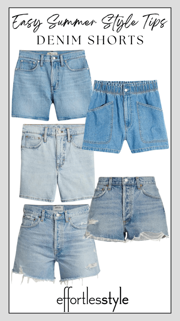 5 Easy Tips To Look Stylish This Summer Denim Shorts the best jean shorts must have cutoff shorts go-to denim shorts denim short round up nashville stylists share the best jean shorts personal stylists share their favorite cutoffs