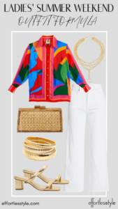 Ladies’ Summer Weekend Outfit Formula Dressy Casual Summer Weekend Look