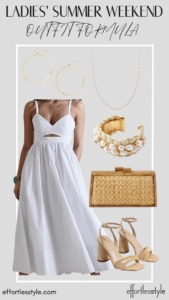 Ladies’ Summer Weekend Outfit Formula Dressy Summer Weekend Look