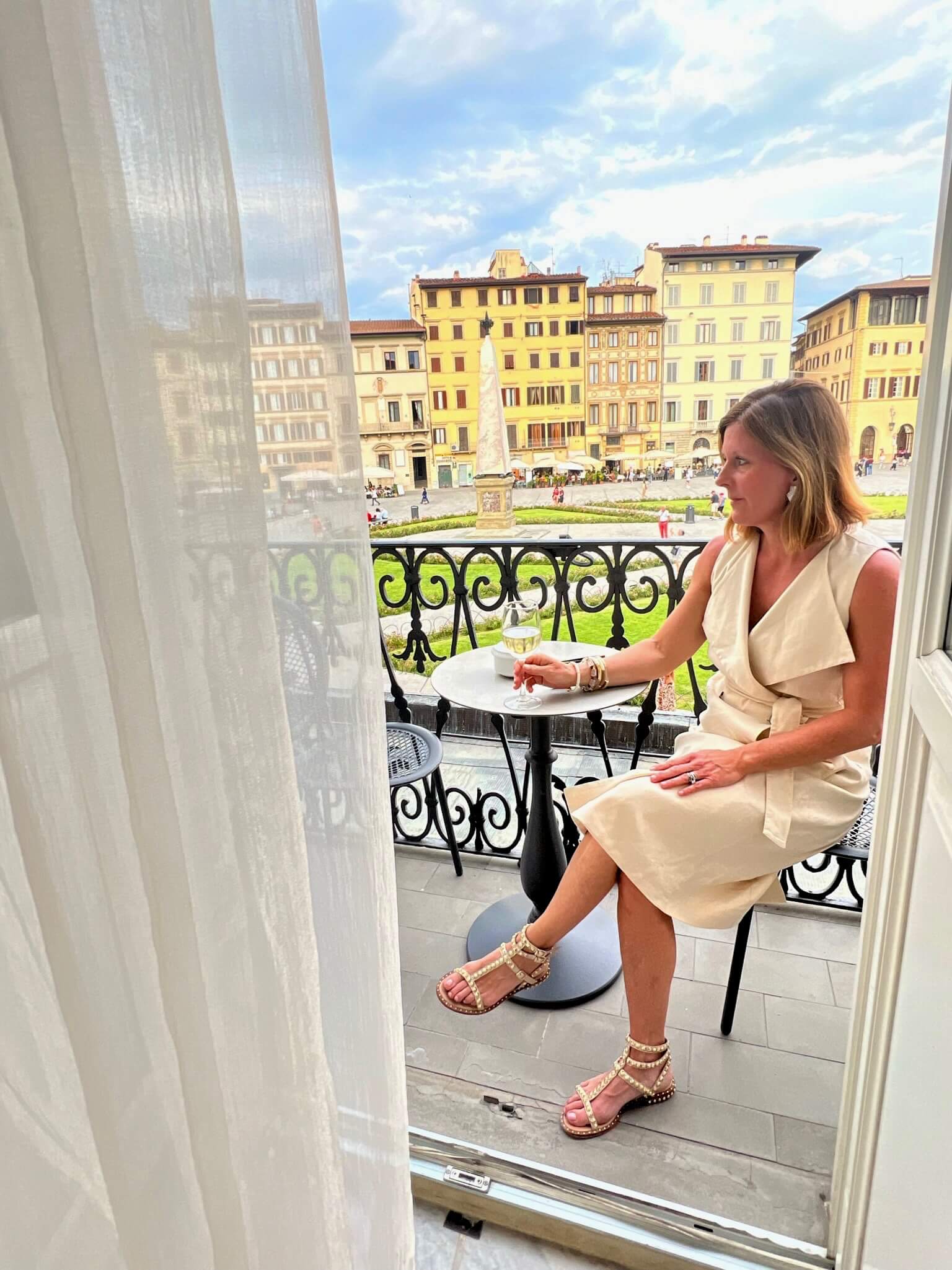 How To Pack For A European Vacation Ivory Wrap Midi Dress