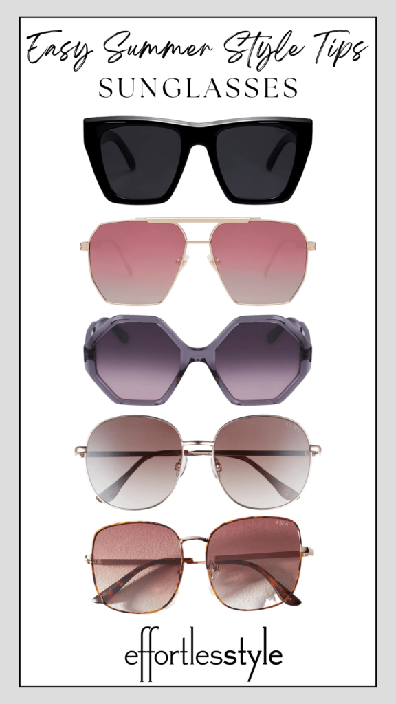 5 Easy Tips To Look Stylish This Summer Sunglasses how to be trendy this summer affordable ways to be stylish for summer trendy summer sunglasses for cheap affordable sunglasses nashville stylists share stylish sunglasses for a budget