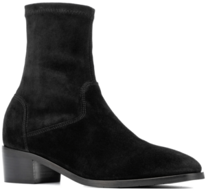 NSale Shoe Favorites Black Block Heel Zip Bootie